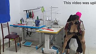 Intense Seduction In The Sewing Workshop