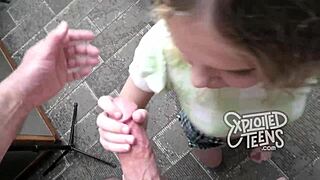 She says, I'm a petite blonde who loves sucking cock sloppily.