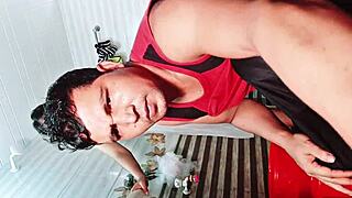 My Slutty Roommate Caught Me In Her Room And Started Grabbing My Cock!