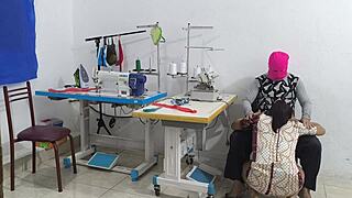 Intense Seduction In The Sewing Workshop