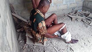 Street Boy Lures Fat Seller Into Building For Rough Fuck