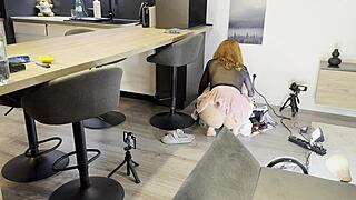 Redhead amateur in porn casting