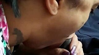 Black Performer Nolabwai Devours Massive Monster Cock In Intense Blowjob Session