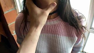 hot girl really knows how to suck a dick until cum fills that cute mouth