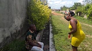 Street Boy Lures Fat Seller Into Building For Rough Fuck