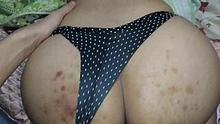 Brunette giving it good to her naughty husband in homemade passion!