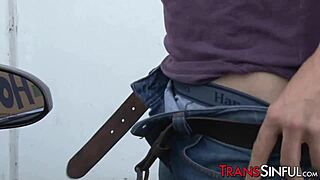 I saw this sexy stockings tranny morena black gettin a warm sticky facial