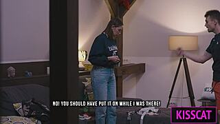 Busty maids first day naked man cock washing with blowjob night surprise sex with creampie