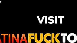 hot amateur latina rides big european tourist cock hard