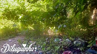 Fucking the naughty woman in a risky situation in a public place we were almost caught by homeless people