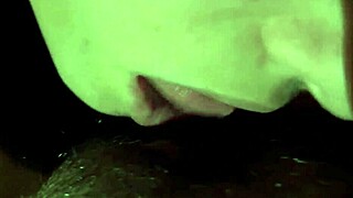 My stepsister greedily eats my hairy pussy