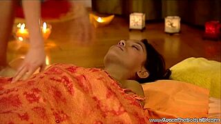 relaxing her best friend with a sensual massage