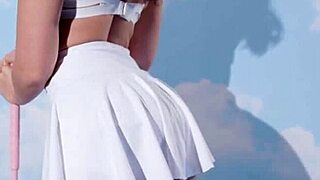 Naked Golf with Hairy Pussy Big Ass Teen Beauty!