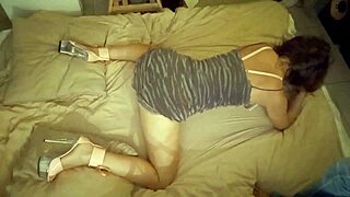 Sexy clothed french slut in black satin lingerie enjoys doggystyle blowjob and pussy licking.