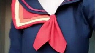 Alinorac strips nude topless flaunting her massive big tits in bold display