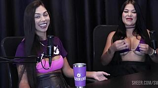 renatinha melo cast with tifany rocha and didy reis part 3 sheer red lingerie