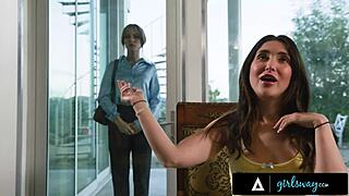 Girlsway - Petite Jane Wilde Hires Babysitter Lilly Bell For Rough Discipline