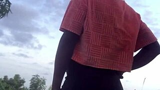 crazybitch twerking half naked in the middle of a forest