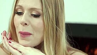 Hot blonde getting wet for bbc