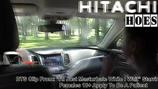 Rina Arems Intense Car Masturbation Behind Scenes