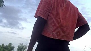 crazybitch twerking half naked in the middle of a forest