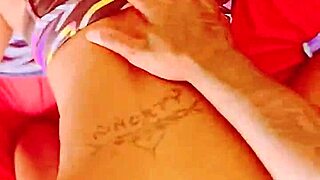 Ebony goddess & tatted king sex