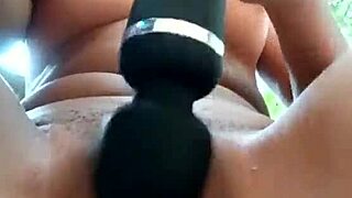 Hot Sweet Girl Vibrates Virgin Pussy Outdoors