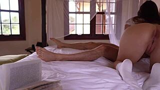 Soaking wet babe gets unforgettable creampie in passionate sex