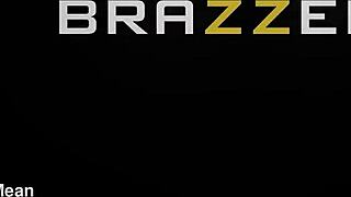 Lily Starfire gets fired up in fishnets for intense bodybuilder action