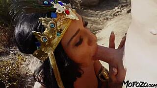 Black-Haired Amateur Teases Small Tits for Facial Fun