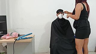 Hairdresser likes to fuck clients