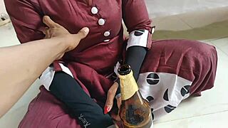 After Drinking Beer, Horny Couple Indulges In Thirsty, Fast, Passionate Sex