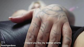 blonde with big tits fucks your face with her pussy and ass face sitting domination