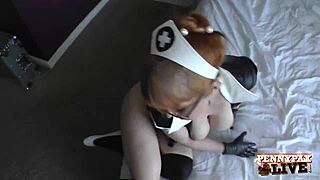 nurse penny pax cures her patient with hardcore pussy fucking and fingering in the hospital
