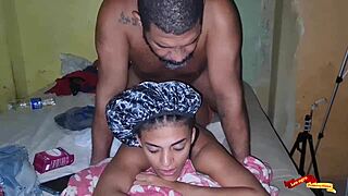 Leo, are you eating Fiona's ass in that bareback anal?