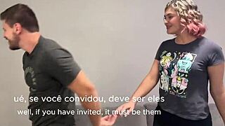 Encontrei com uns amigos e fizemos uma troca de casal depois de um jantarzinho