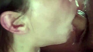 homemade cum in mouth swallow blowjob