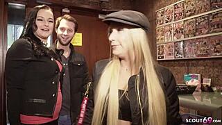 teeny gets her first fisting in german casting.