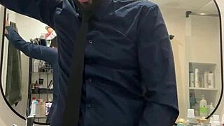 Hung Man Jerks Off Hard And Cums Like A Beast