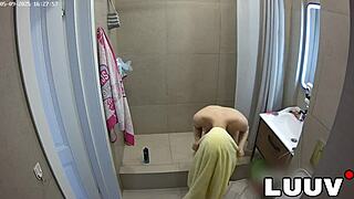 her dream comes true in the shower