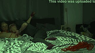 the blonde teen is tied up during the interview and then fucked hard