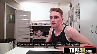 hot blonde tutor blackmailed satisfying desires