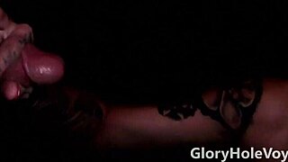 Gloryhole blowjob cum shot compilation
