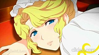 I am addicted to this anime hentai maid's big tits, big ass, deepthroat, creampie, and cum swallowing