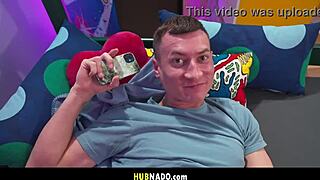 naughty camgirl gina snows wild masturbation session with surprise guest