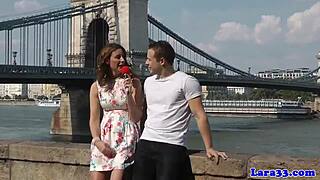 uk milf interviewed and banged standing by australian man