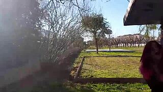 A good day for squirting in the public park 🌳