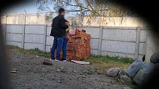 sexy latina flashes pussy at work on security cams