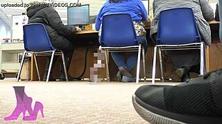 Wife's Secret Library Shoeplay Revealed