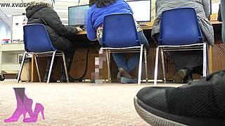 Wife's Secret Library Shoeplay Revealed